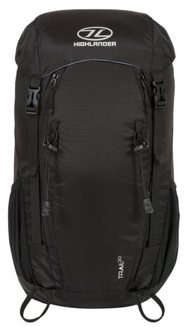 rugzak Trail 47 cm 30 liter nylon zwart