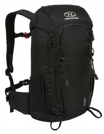 rugzak Trail 47 cm 30 liter nylon zwart