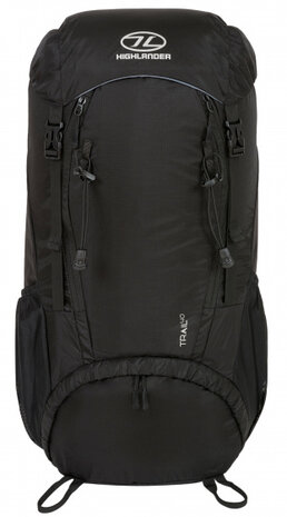 rugzak Trail 47 cm 40 liter nylon zwart