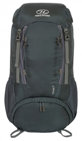 rugzak Trail 47 cm 40 liter nylon donkergrijs