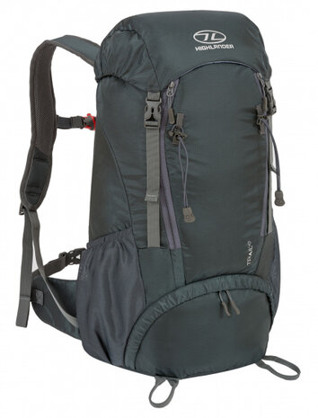 rugzak Trail 47 cm 40 liter nylon donkergrijs