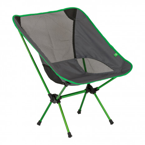 vouwstoel 66 x 54 cm aluminium/polyester groen/grijs