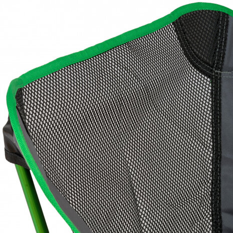 vouwstoel 66 x 54 cm aluminium/polyester groen/grijs