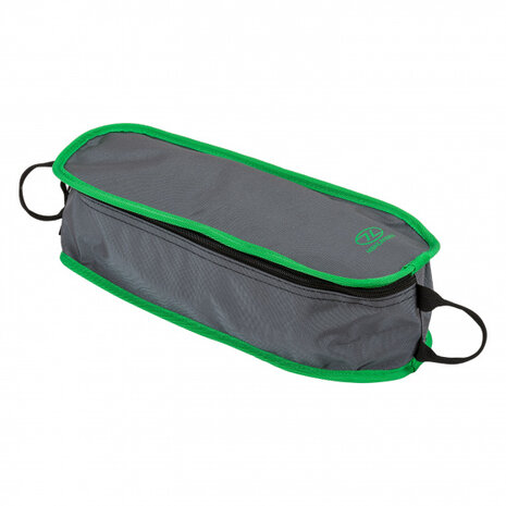 vouwstoel 66 x 54 cm aluminium/polyester groen/grijs