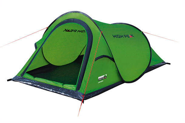 pop-up tent Campo 2-persoons 220 x 120 x 90 cm groen