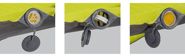 zelfopblaasbare slaapmat Oregon 210 cm polyester geel