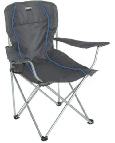 klapstoel Salou 54 x 43,5 cm polyester/staal grijs