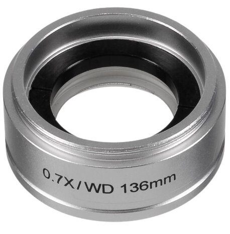 microscoop lens ETD-201 0,7X aluminium zilver