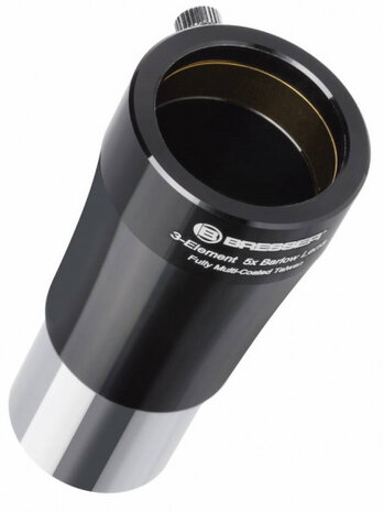 lens telescoop Barlow 5x 1,25 inch aluminium zwart