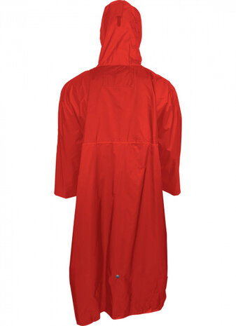 regenponcho Arosa polyamide rood maat XL/XXL
