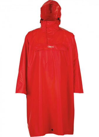 regenponcho High Peak polyester rood maat XS/S