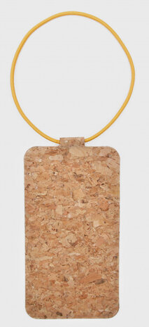 bagagelabel 11,6 x 6 cm kurk naturel