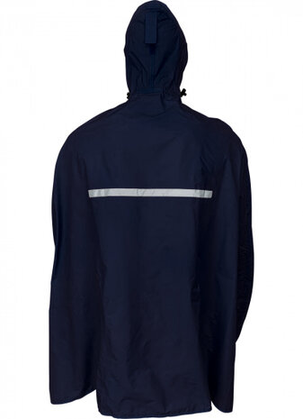 fietsponcho Paso polyamide marineblauw maat XS