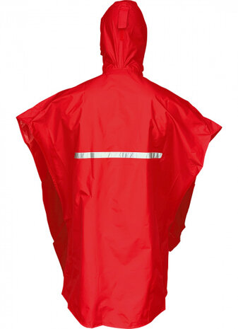 fietsponcho Dablo polyamide rood maat XS/S