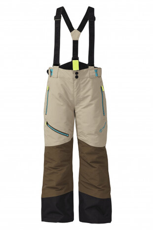 ski-/snowboardbroek Chicko junior polyester lichtbruin mt 146-152