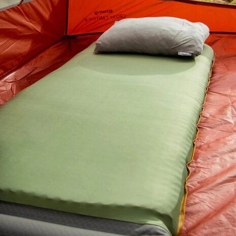 slaapmat Klymaloft 183 x 58 cm polyester groen/zwart