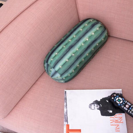reiskussen cactus 35 cm polyester/spandex groen