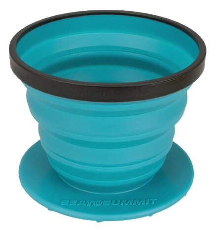 koffiefilter Xbrew inklapbaar 480 ml siliconen blauw