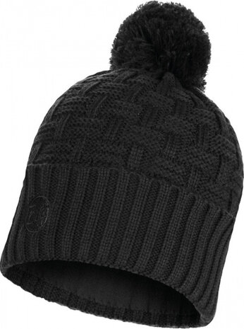 muts Knitted &amp; Polar Airon acryl zwart one-size