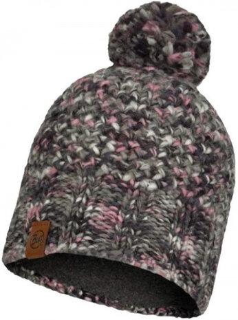 muts Knitted &amp; Polar Margo acryl grijs one-size