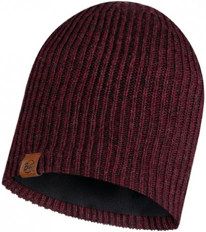 muts Knitted &amp; Polar Lyne acryl bordeaux one-size