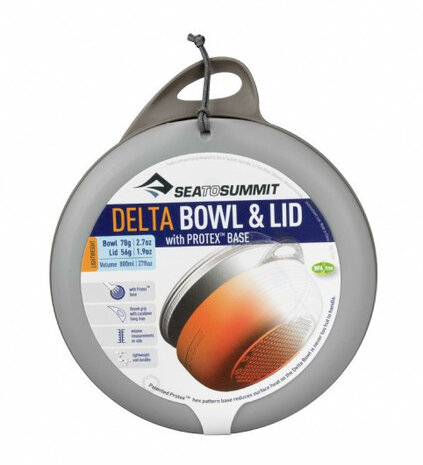 campingservies kom Delta 800 ml grijs 2-delig