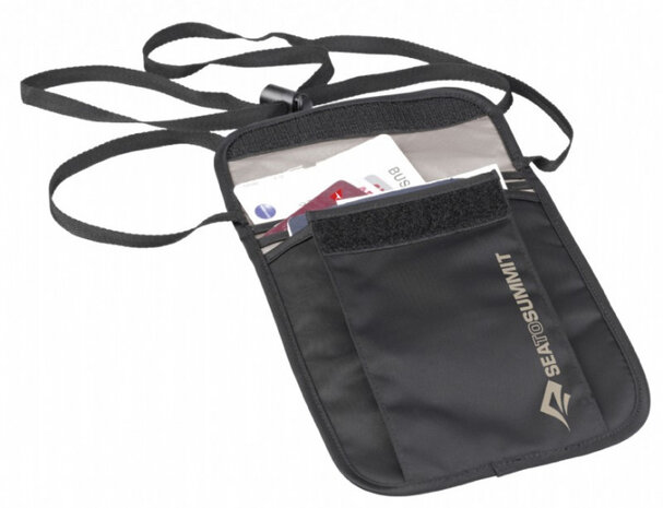reisportemonnee 18 x 13 cm ultra-sil zwart