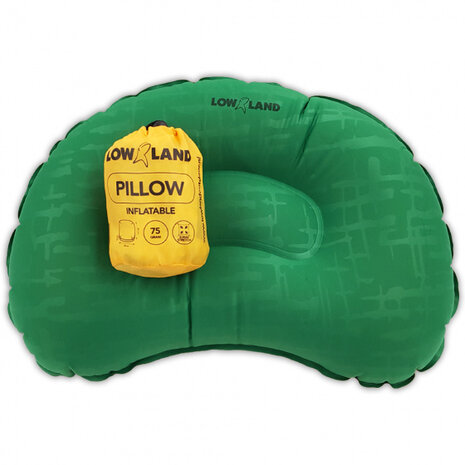 opblaaskussen Outdoor 45 x 30 x 10 cm nylon groen/geel