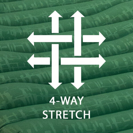 opblaaskussen Outdoor 45 x 30 x 10 cm nylon groen/geel