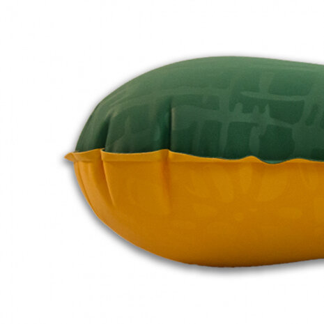 opblaaskussen Outdoor 45 x 30 x 10 cm nylon groen/geel