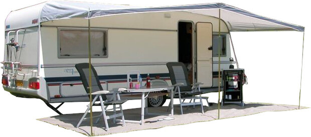 universele caravanluifel 540 x 240 cm polyester grijs