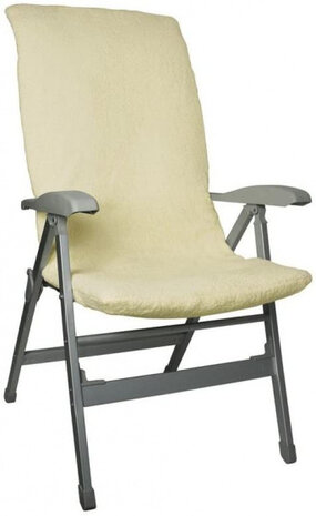 campingstoelhoes 120 x 54 cm badstof beige