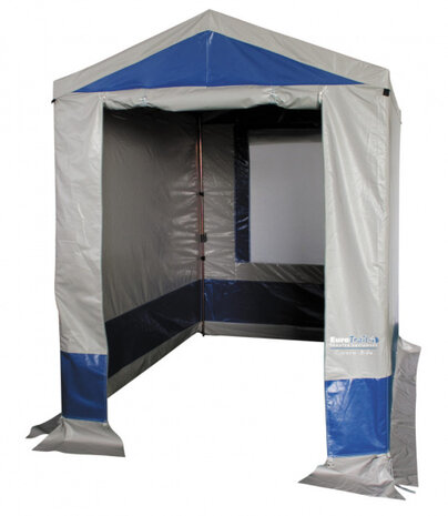 schuurtent Cavern Bike 150 x 220 cm PVC/staal blauw
