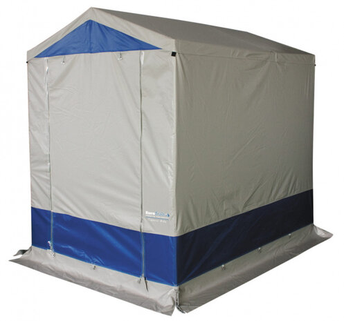 schuurtent Cavern Bike 150 x 220 cm PVC/staal blauw