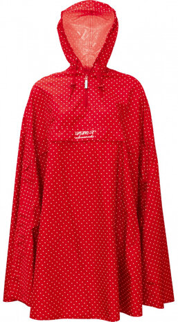 regenponcho Alena dames polyester rood maat XS/S
