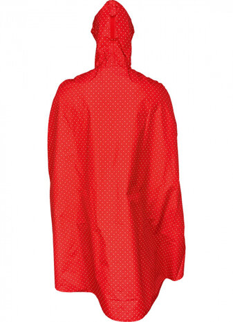 regenponcho Alena dames polyester rood maat XS/S