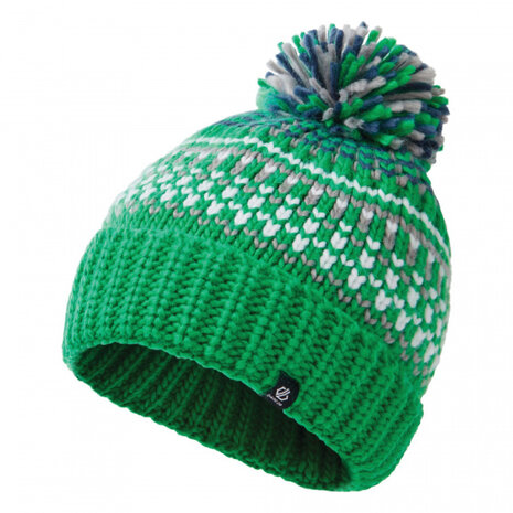 muts Agitate II Beanie junior acryl groen maat 54 cm