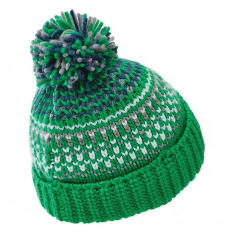 muts Agitate II Beanie junior acryl groen maat 54 cm