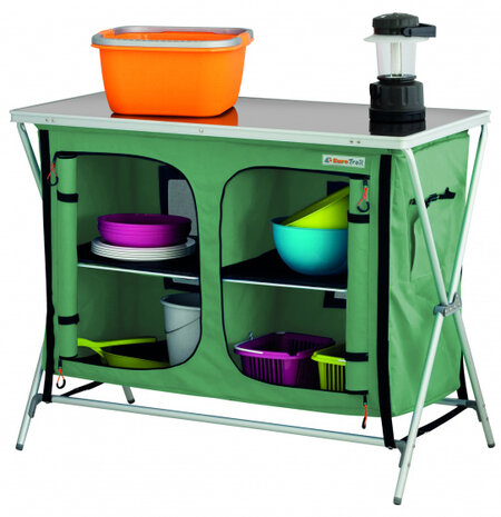 campingkast Bonaire 102 x 82 cm polyester groen