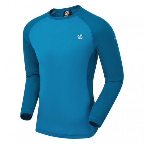 thermoset Methyl heren polyester blauw maat S