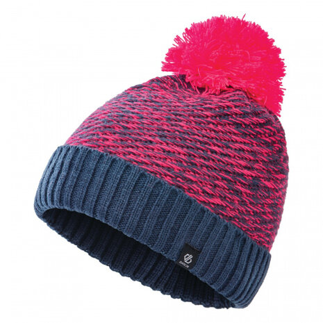 muts Hastily junior donker denim neon roze maat 54