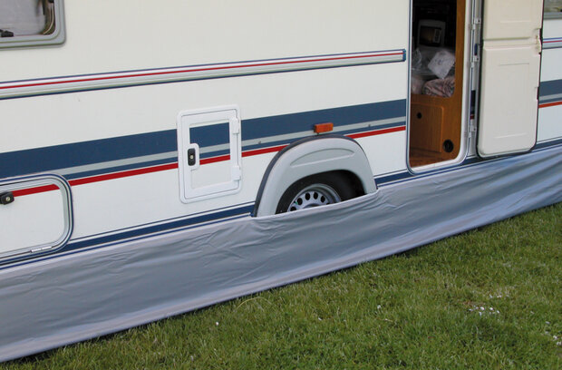 caravan tochtstrook 300 x 60 cm PVC grijs