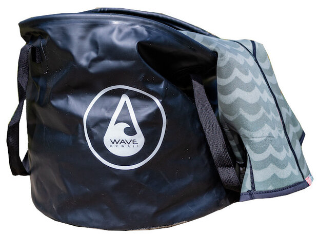 waterdichte tas 37 liter PVC zwart
