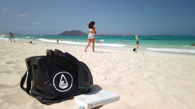 waterdichte tas 37 liter PVC zwart