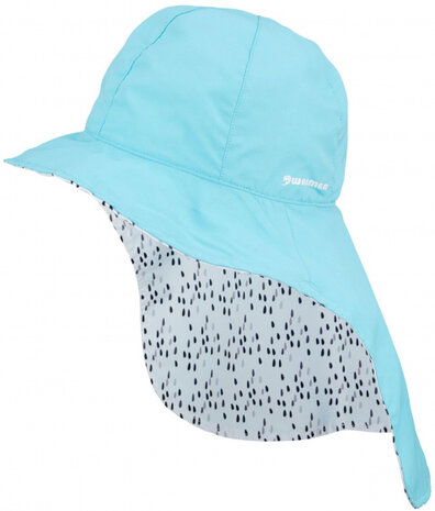 zonnehoed Bora junior polyester/polyamide blauw 52 cm