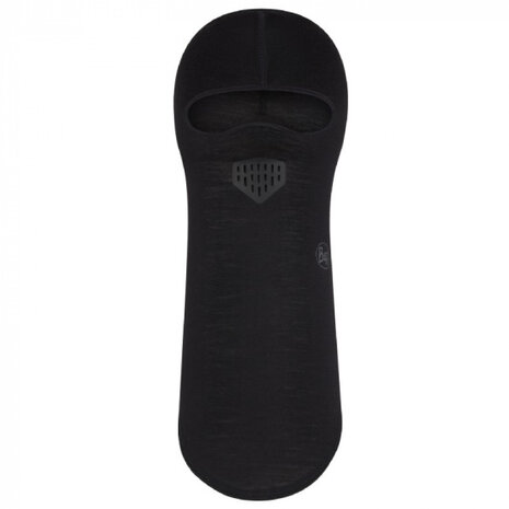muts Balaclava lichtgewicht merinowol zwart one-size