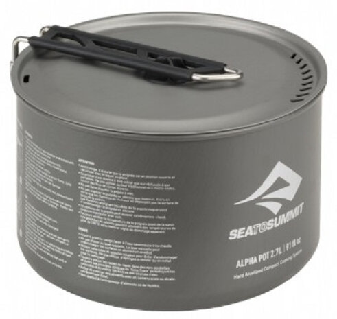 kookset Alphapot Cookset 2.2 blauw/grijs 6-delig