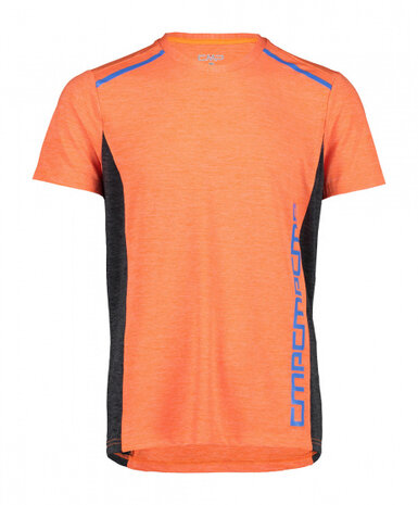 T-shirt heren polyester/nylon oranje maat XXL