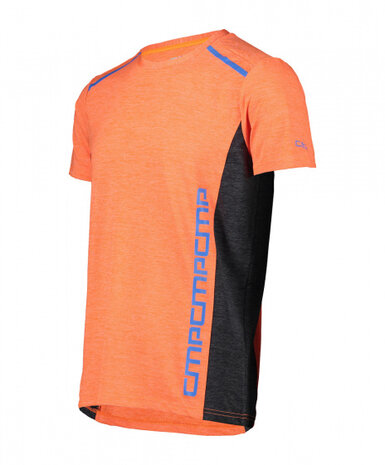 T-shirt heren polyester/nylon oranje maat XXL