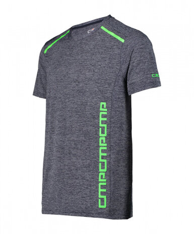 T-shirt heren polyester/nylon grijs maat S